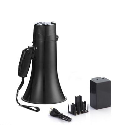 60Hz-23KHz Frequency Range Foldable Megaphone with Detachable Microphone and USB/SD/AUX