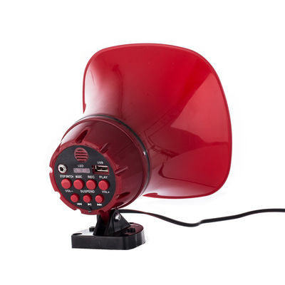 Memory Card Supported 12V Car Siren Megaphone Speaker Amplifier with DC Power Source