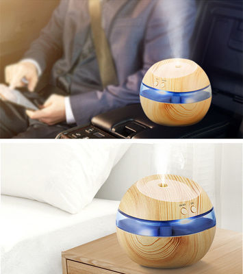 3W Portable 130ml Wood Grain Mini Ultrasonic Atomizer USB Air Humidifier