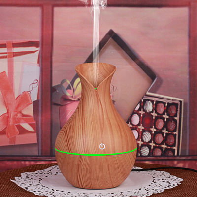130ML Wood Grain Ultrasonic Vase Portable Mini USB Humidifier for Moisture Management