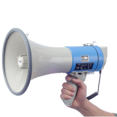 50W Rechargeable Multifunction Handheld Loudspeaker Megaphone with Frequency Range 60Hz-23KHz