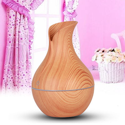 130ML Wood Grain Ultrasonic Vase Portable Mini USB Humidifier for Moisture Management
