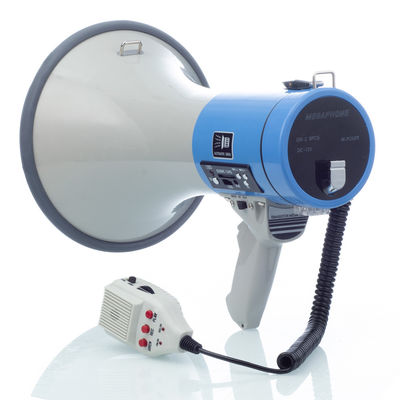 50W Rechargeable Multifunction Handheld Loudspeaker Megaphone with Frequency Range 60Hz-23KHz