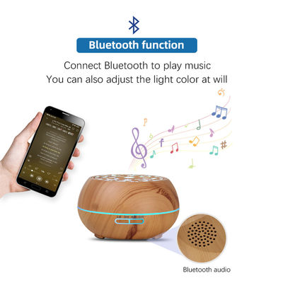 550ml Electric Essential Oil Aroma Diffuser with Remote and Bluetooth Speaker Household Favorite