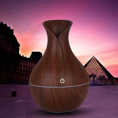 130ML Wood Grain Ultrasonic Vase Portable Mini USB Humidifier for Moisture Management