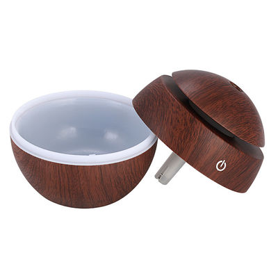 Other Function Portable Mini Ultrasonic USB 130ML Wood Grain Humidifier with Led Light