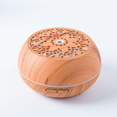 500ml Household Wood and Glass Essential Oil Aroma Diffuser with Remote and RGB LED Light