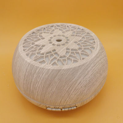 500ml Household Wood and Glass Essential Oil Aroma Diffuser with Remote and RGB LED Light