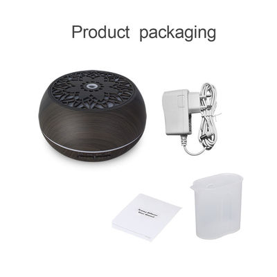 500ml Household Wood and Glass Essential Oil Aroma Diffuser with Remote and RGB LED Light