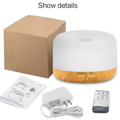 12W Portable Small Size 300ml Wood Grain Ultrasonic Air Humidifier Aroma Diffuser