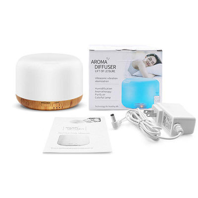 12W Portable Small Size 300ml Wood Grain Ultrasonic Air Humidifier Aroma Diffuser