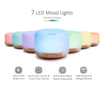 NO App-Controlled 12W 500ml Asakuki Essential Oil Aroma Diffuser with Remote Control