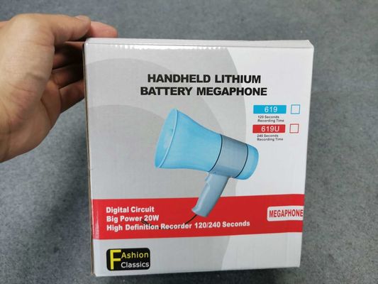 619U BT Portable Bluetooth Wireless Megaphone with USB Support and Built-in Microphone