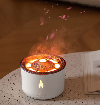 Household Aroma and Humidification with 3D Flame Essential Oil Volcano Fire Diffuser
