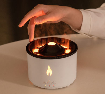 Household Aroma and Humidification with 3D Flame Essential Oil Volcano Fire Diffuser