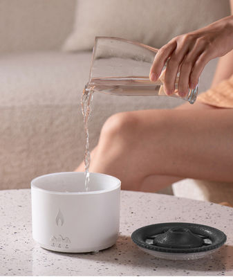 Household Aroma and Humidification with 3D Flame Essential Oil Volcano Fire Diffuser