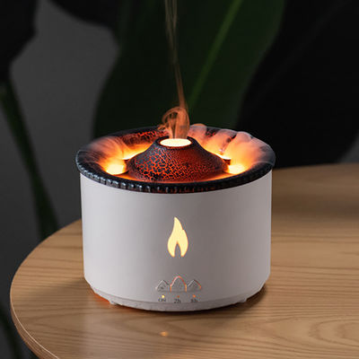 Flame LED Light 350ml Volcano Humidifier with Style Flame Aroma Diffuser and Night Lamp