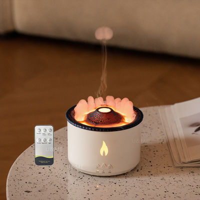 12W Power 2023 Amaz 24V Ultrasonic Volcano Vaporizer Aroma Diffuser Humidifier 3D Flame