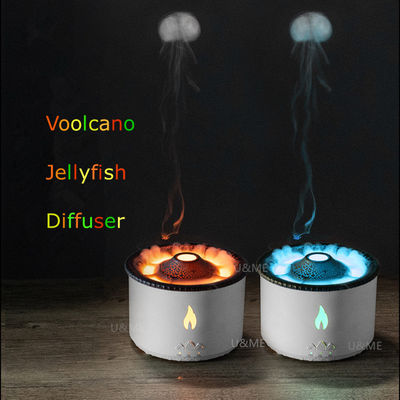12W Power 2023 Amaz 24V Ultrasonic Volcano Vaporizer Aroma Diffuser Humidifier 3D Flame