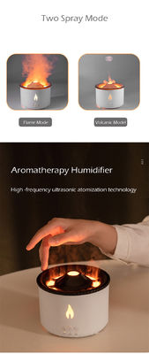 12W Power 2023 Amaz 24V Ultrasonic Volcano Vaporizer Aroma Diffuser Humidifier 3D Flame