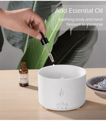 12W Power 2023 Amaz 24V Ultrasonic Volcano Vaporizer Aroma Diffuser Humidifier 3D Flame