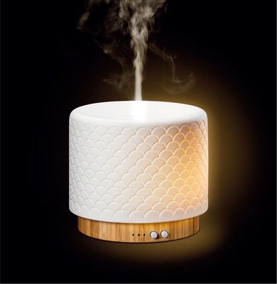 280ml Bamboo and Ceramic Ultrasonic Electronic Diffuser for Natural Aroma Experience