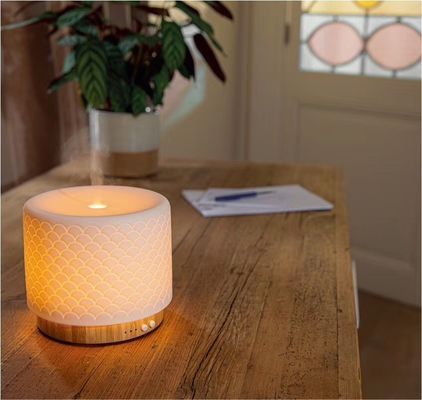 280ml Bamboo and Ceramic Ultrasonic Electronic Diffuser for Natural Aroma Experience