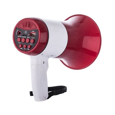 Active 30W Handheld Rechargeable USB/TF Portable Megaphone for Portable Audio Player